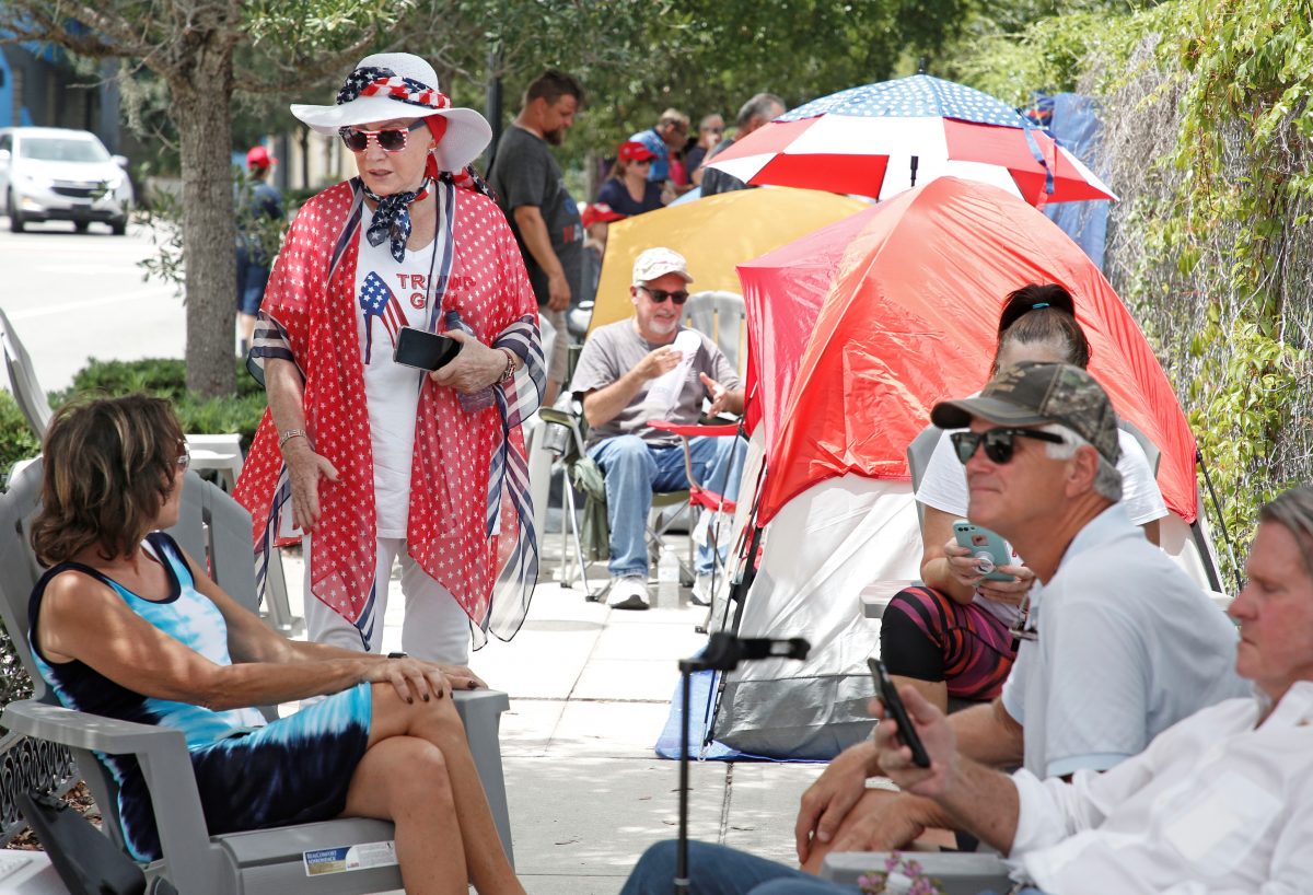 ‘Former Dems’ Camping Out for Trump’s Orlando Rally 1